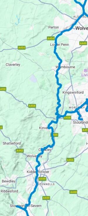 Autherley to Stourport-on-Severn